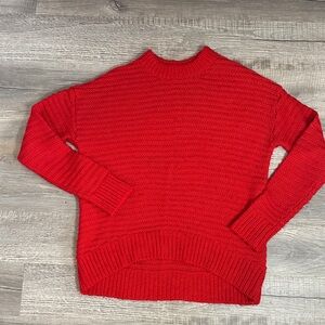 H&M Vibrant Red Crew Neck Sweater